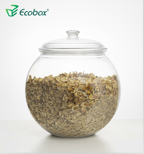 Ecobox FB400-7 27.5L Airtight Candy جولة المكسرات صندوق تخزين